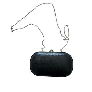 Steve Madden Vtge Clutch - Faux Crocodile Rhinestone Clasp -NWOT